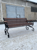 Скамейка "Лоза с подлокотником" 2.0 метра