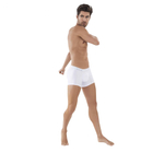 Белые мужские трусы-боксеры Classic Match Boxer (Размер: L) (Цвет: белый)