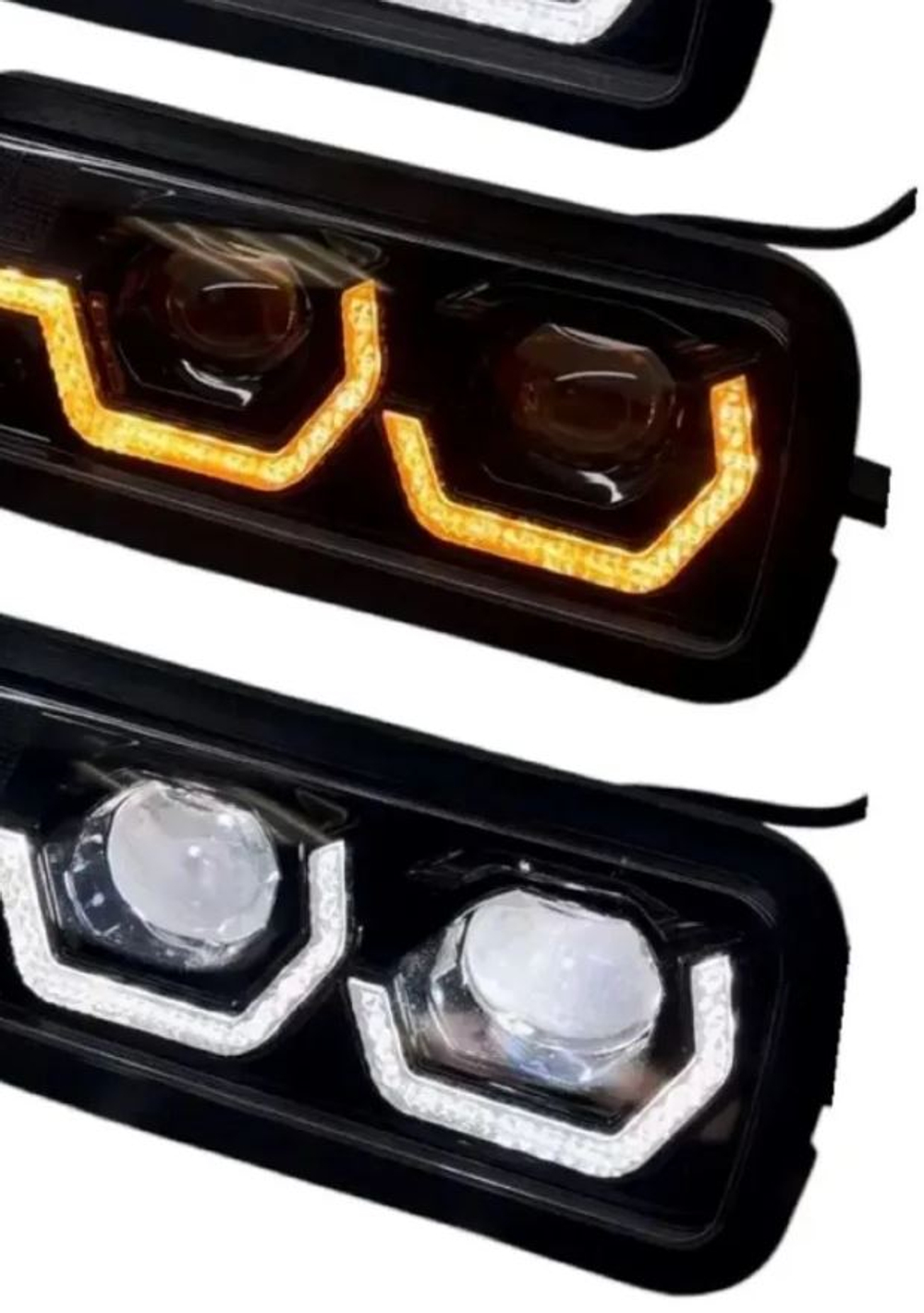 Надфарники Нива 4х4/Легенд с ДХО в стиле BMW