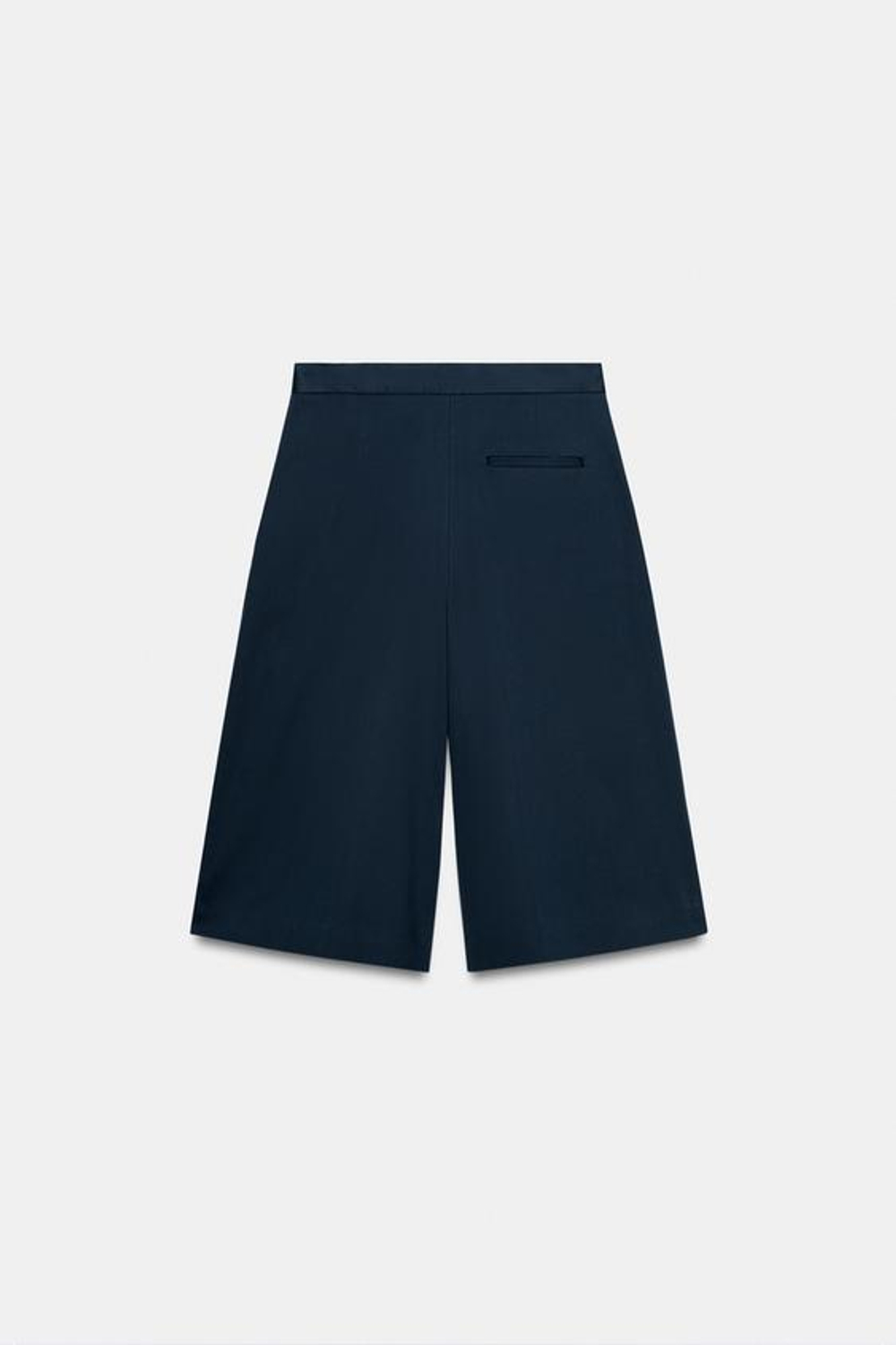 ZARA ШОРТЫ С ЗАЩИПАМИ — ZW COLLECTION, МОРСКОЙ СИНИЙ