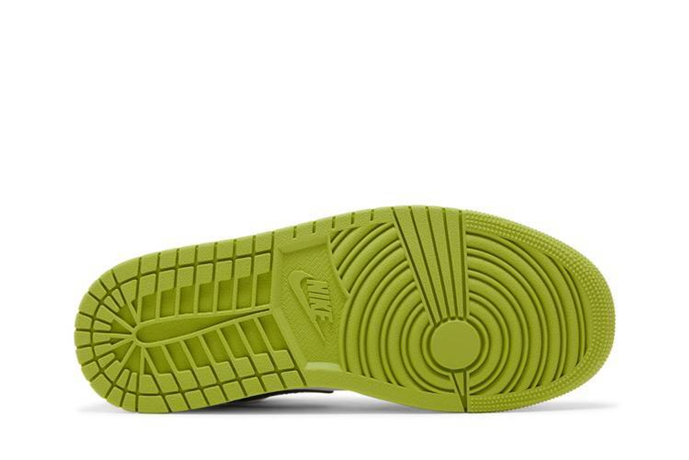 Кроссовки Jordan Air Jordan 1 Low "Vivid Green Snakeskin" (Женская размерная сетка)