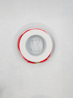 Браслет на ногу Бесконечность. Браслет из красной нити