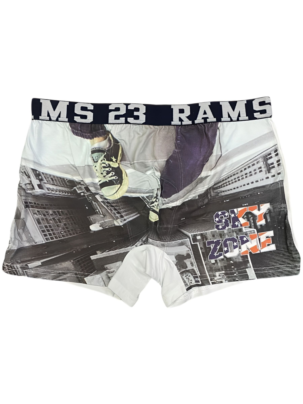 Мужские трусы боксеры белые с принтом, хлопок XXL/54, Primal