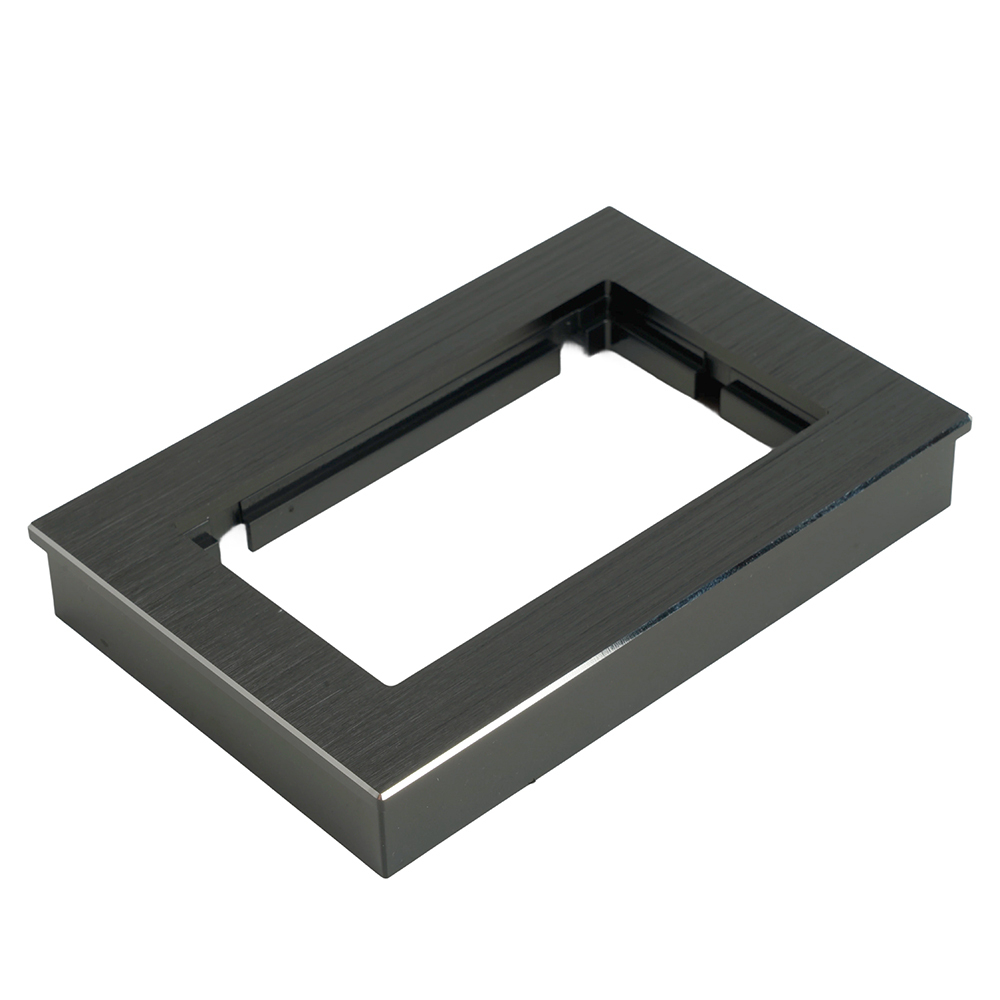 Рамка 2-местная (без перемычки), металл, STEKKER, MFR00-7012-05, серия Катрин, черный 50032