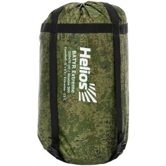 Спальный мешок Helios БАТЫР EXTREME (220*70) Stratex 300 КМФ цифра