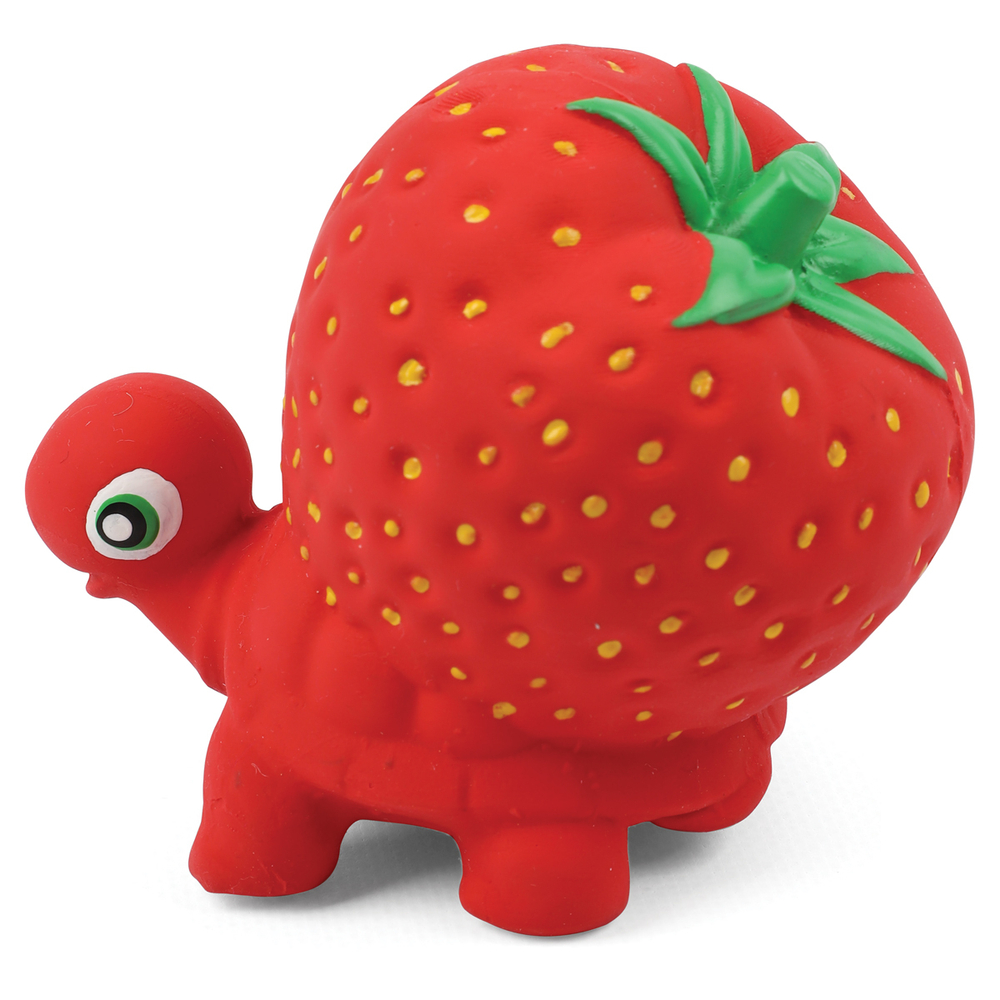 Игрушка для собак из латекса "Черепашка с клубникой", 105мм, Triol