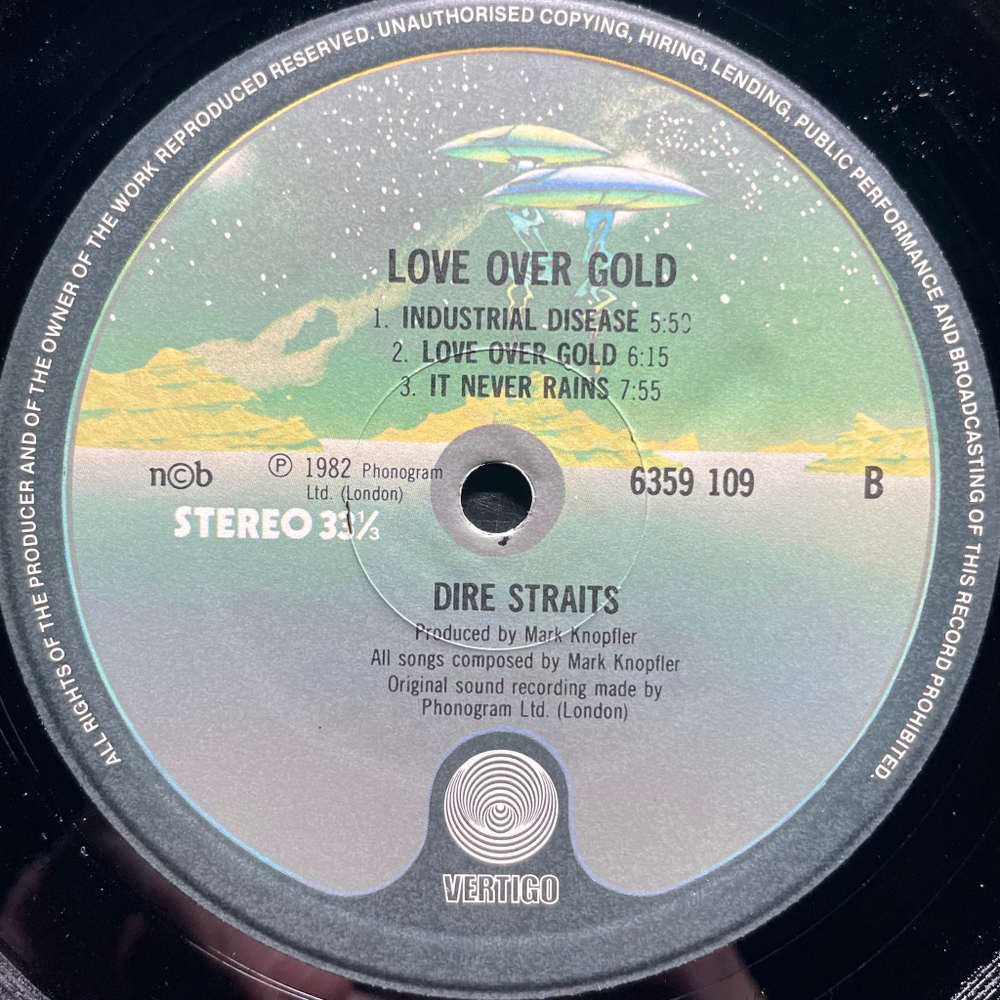 Dire Straits ‎– Love Over Gold (Скандинавия 1982г.)