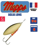 Блесна для рыбалки вращающаяся AGLIA LONG 2, Black