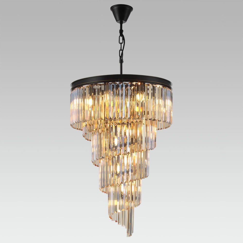 Citilux Мартин CL332172 Люстра хрустальная подвесная Шампань