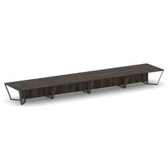 Steel Meet Стол переговорный прямоугольный KDK-PR.B.SP-24 Дуб Мали/Металл Антрацит 8000*1600*750