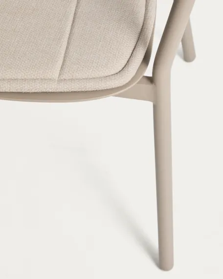 Уличный стул Alimia из бежевого алюминия с бежевой веревкой