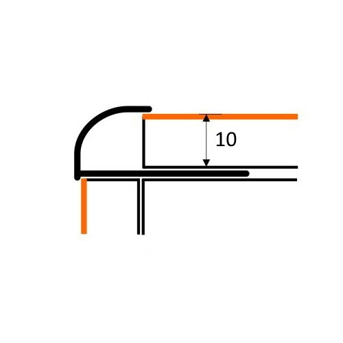 НЛПА 10мм "DO-1" 2,7м Наруж. Антик (Старая бронза) латунь