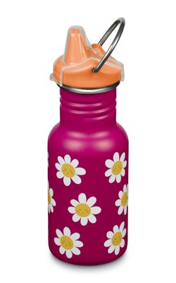 Детская бутылка Klean Kanteen Kid Classic Narrow Sippy 12oz (355 мл) Happy Flowers
