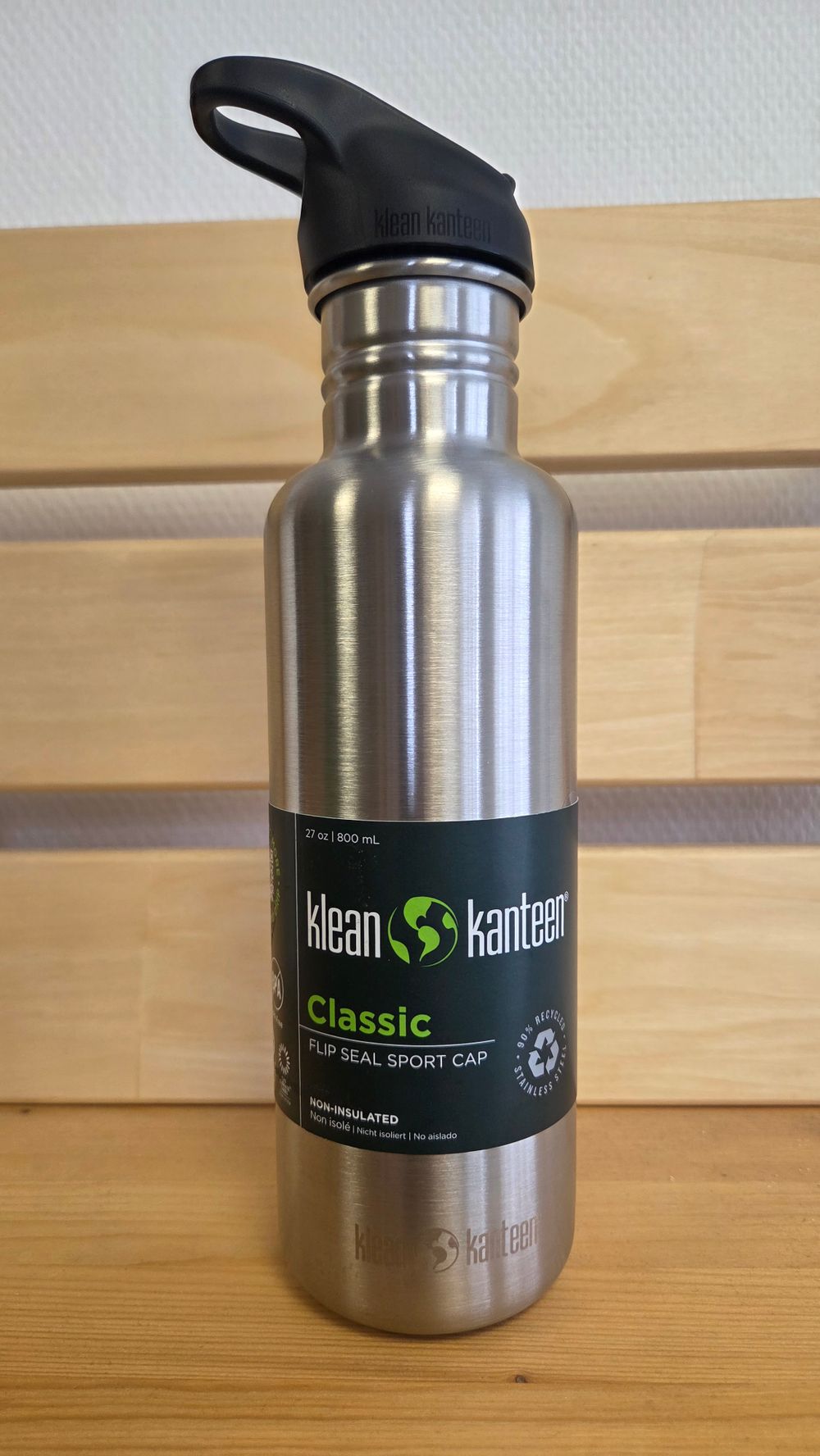 Бутылка Klean Kanteen Classic Flip Sport 27oz (800 мл) Brushed Stainless (небольшие потертости)