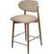 Полубарный стул Mod, орех, бежевое букле