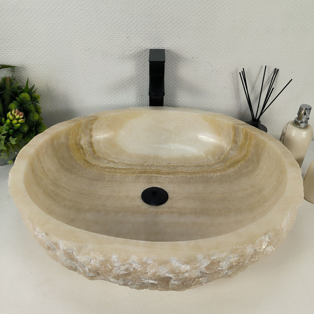 Раковина из оникса Erozy White EO-64378 62*52*15 0215