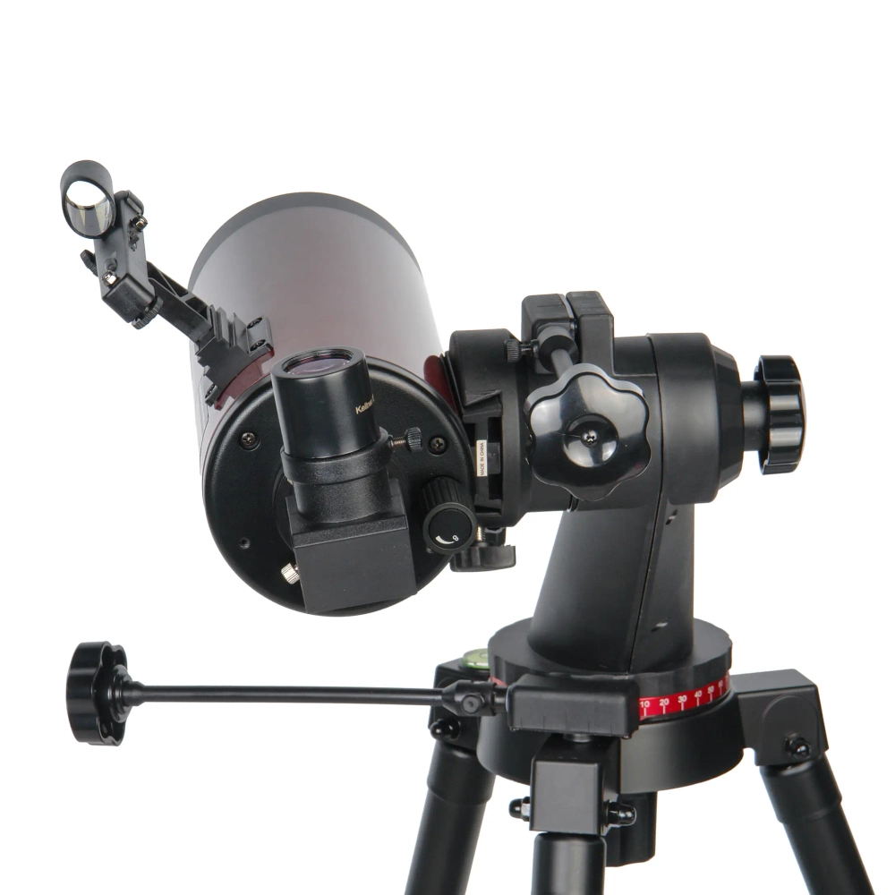 Телескоп Veber NewStar MAK90 AZIII вид сзади с окуляром и креплением