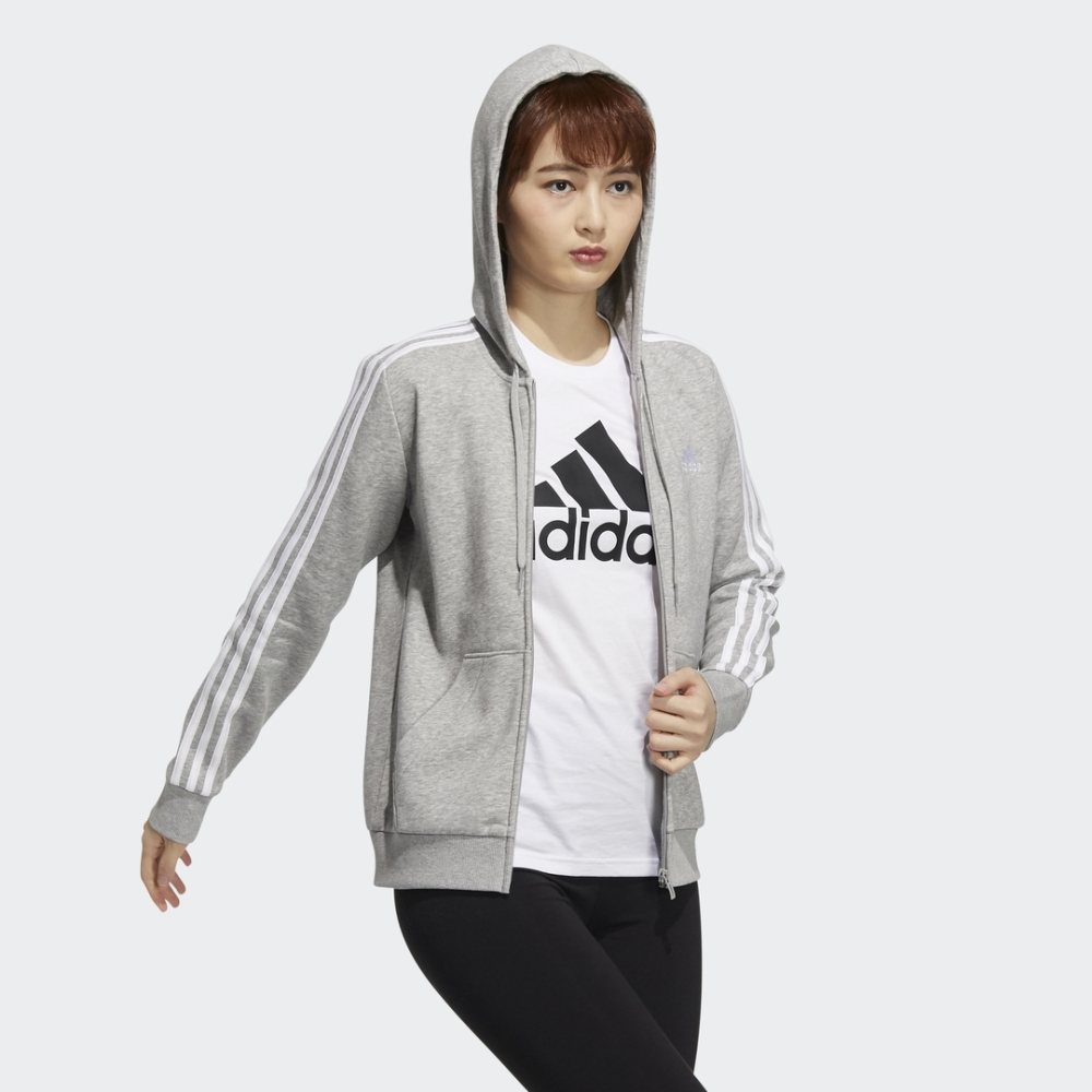 Толстовка женская ADIDAS W 3S FL FZ HD