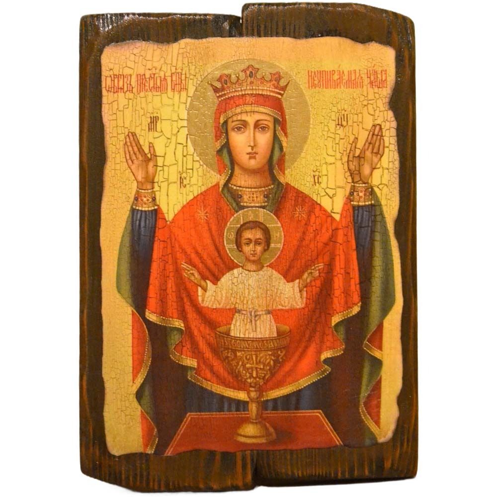 Неупиваемая Чаша. Икона с мощевиком.