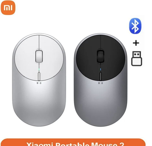Мышка Xiaomi Mi Portable Mouse 2 / Bluetooth + Usb / Черная