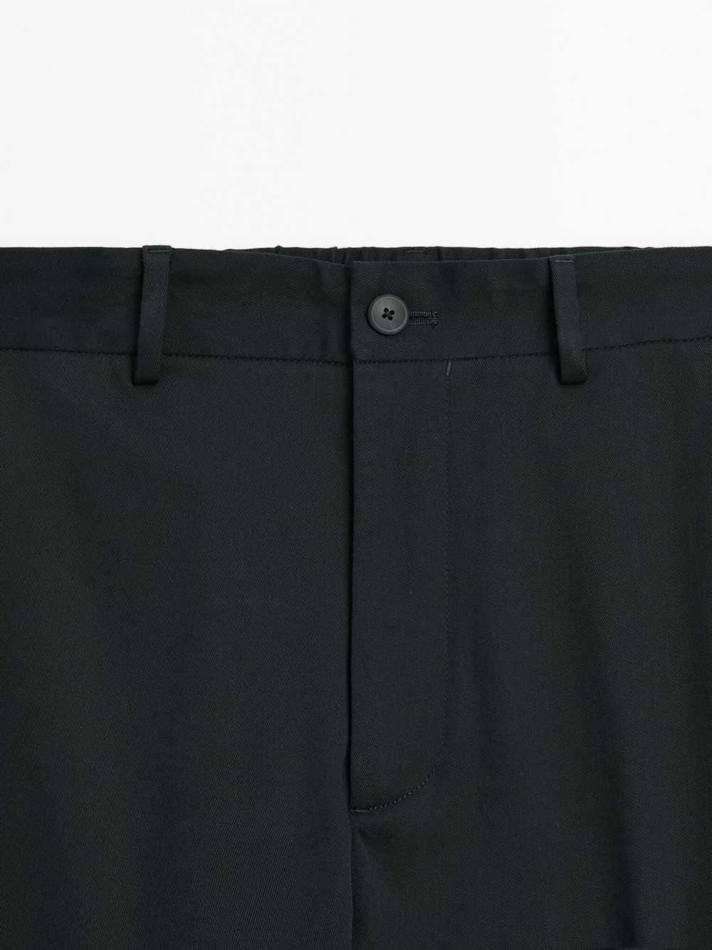 Massimo Dutti Джоггеры из смесового хлопка. темно-синий