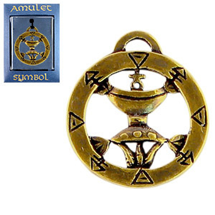 Амулет The Cult № 41 Каббалистический пентакль королевы высшей судьбы, латунь
