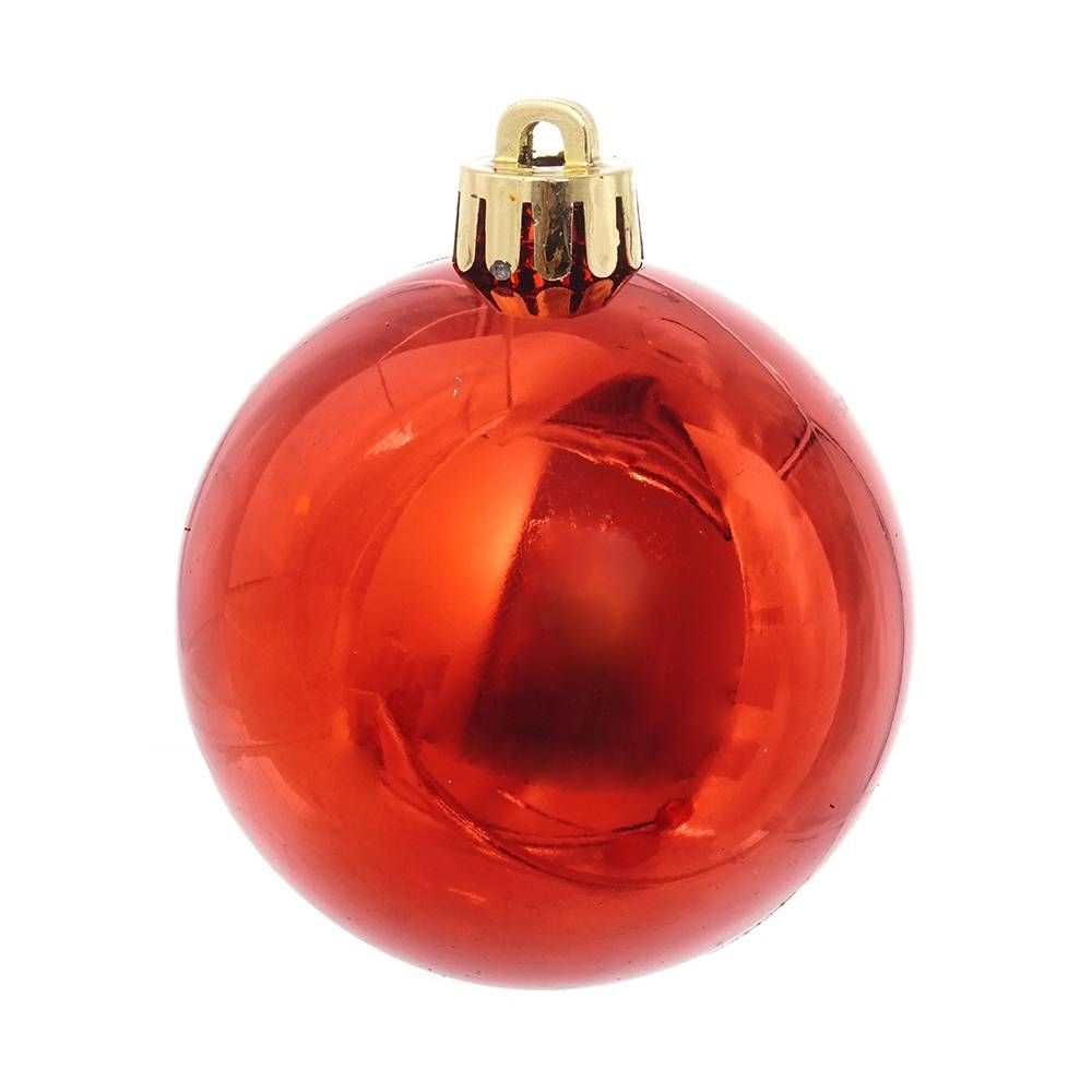 GAEM Набор из 6шт Украшение новогоднее Шар "Алое совершенство", D 6 см, L11,5 W6 H17 см