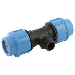 Тройник ПНД с наружной резьбой 40х1х40