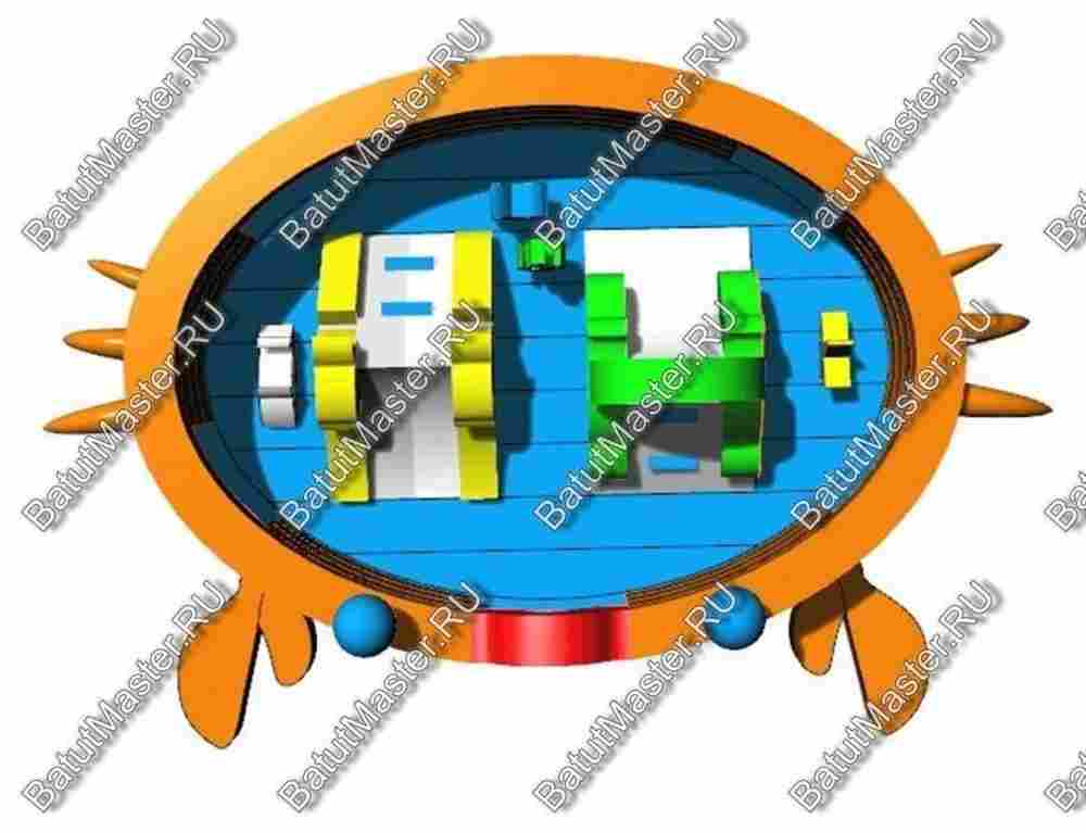 Коммерческий надувной батут "Крабик"