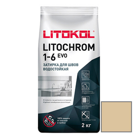 Затирка цементная Litokol Litochrom 1-6 Evo LE.220 песочная 2 кг