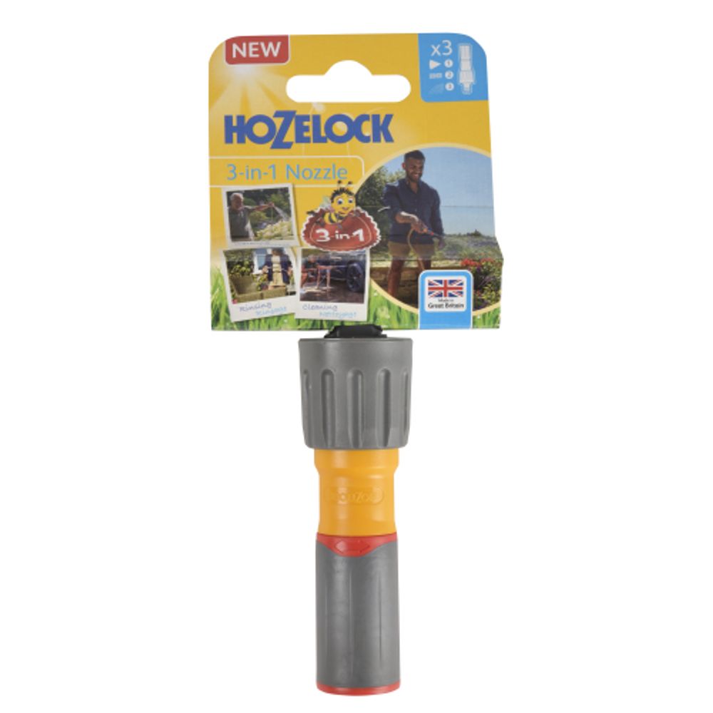 Наконечник для шланга HoZelock 100-100-224 Plus 3 в 1 три режима полива | HoZelock