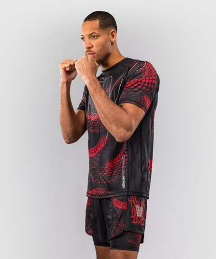 Футболка спортивная Venum Matupa Black/Red/Silver