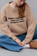 СВИТШОТ «FAKE LIFE» МОККО