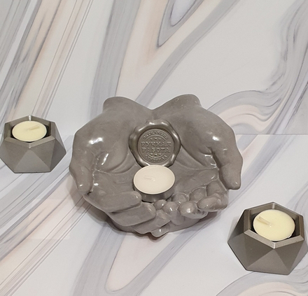 Набор "Руки Давида" с двумя подсвечниками