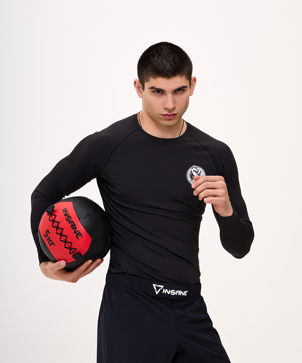 Медбол IN24-WB100, 5 кг, красный