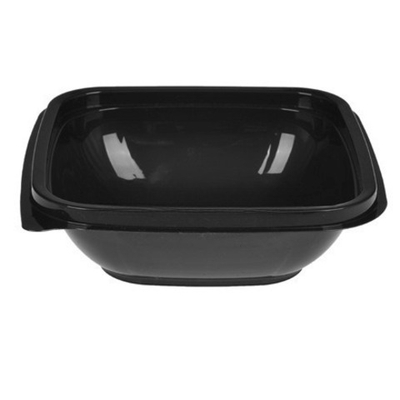 1212 250 мл (PP) Дно квадратное черное ПолиЭР (50/500 шт.) ПОЛИПРОПИЛЕН