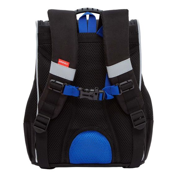 Çanta \ Bag \ RAm-485-3 Рюкзак школьный с мешком (/2 черный - синий)