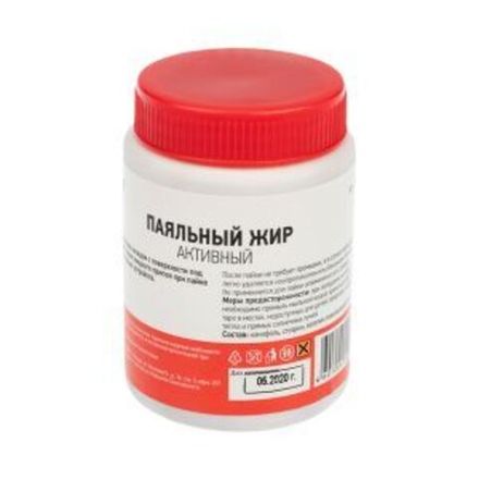 Флюс для пайки REXANT, паяльный жир АКТИВНЫЙ, 100 мл, банка