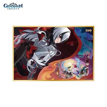 Доска Шикиши Genshin Impact Two Worlds Aflame, the Crimson Night Fades Арлекино, Лини, Линетт и Фремине 6942421135302