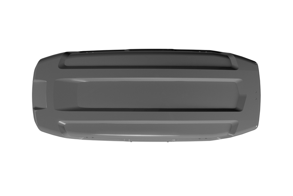 Автобокс на крышу автомобиля "Space Luxe" двустороннее открывание (серый) / PT-Group