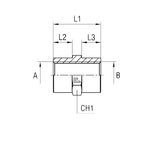 Соединение PS BSP 1/4" BSP 3/8"