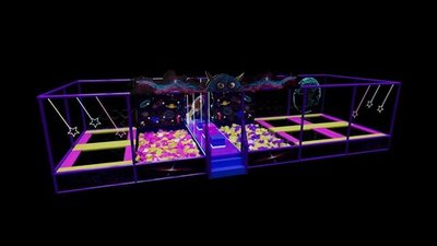 Батутный комплекс «Планета бурь» (16х5х3)