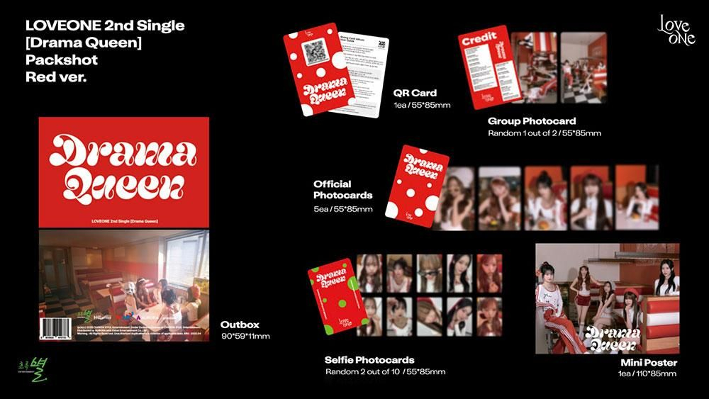 Альбом LOVEONE - DRAMA QUEEN 2nd Single Album RANDOM Version
