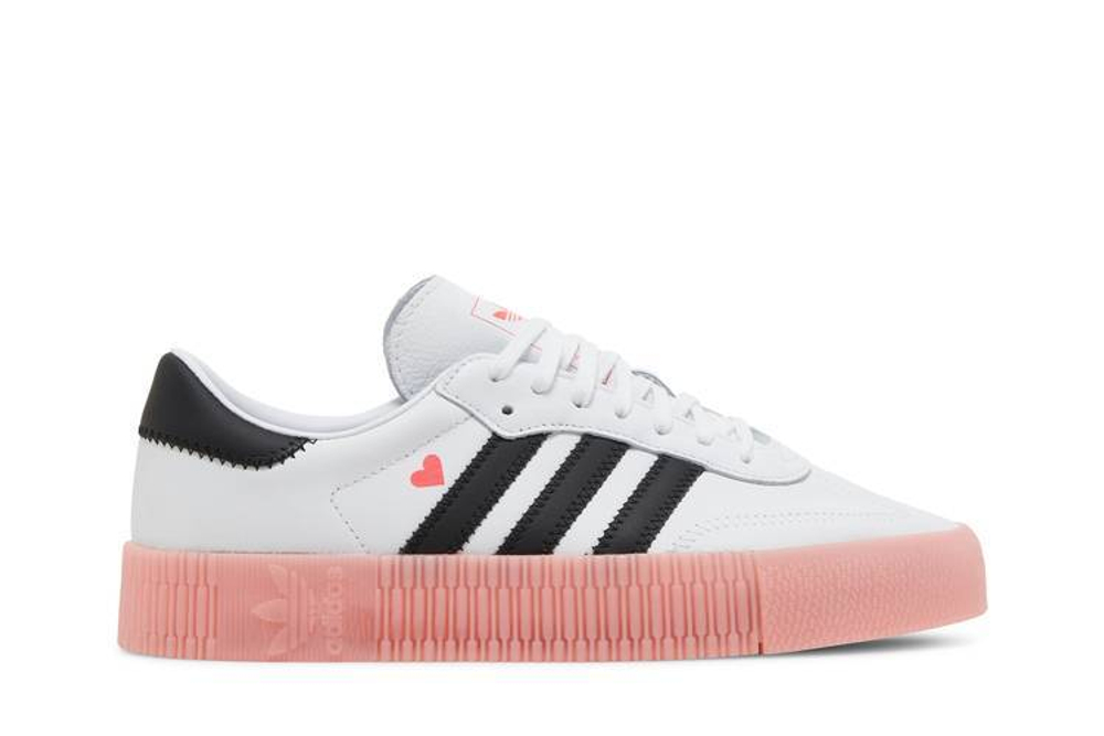 Adidas sambarose white and black sale