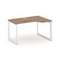 Style Project Стол рабочий эргономичный SN-59O.SPA-021(R) Дуб Табак/Металл Белый/Белый Заглушка 1380