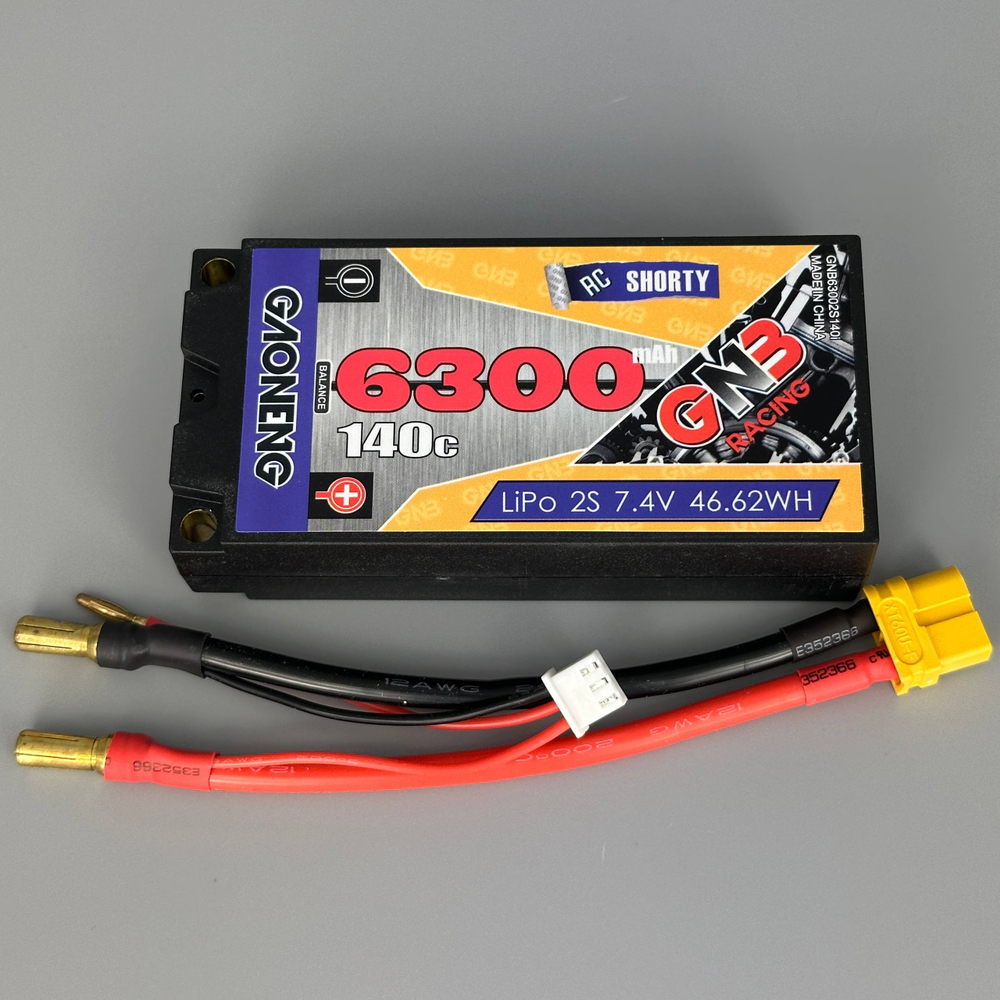 Аккумулятор GNB 6300mah 2S 140C Shorty Pack, Hard Case