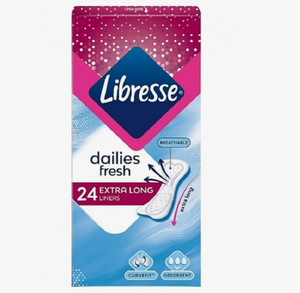 ЕЖЕДНЕВНЫЕ ПРОКЛАДКИ LIBRESSE EXTRA LONG 24ШТ