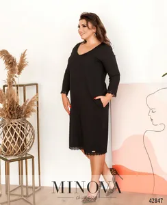 Платье 1073Б-чёрный Minova