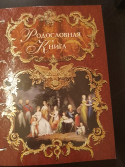 Подарочная родословная книга "Рыцарская", натуральная кожа