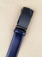 Ремень мужской с автоматической пряжкой из натуральной кожи